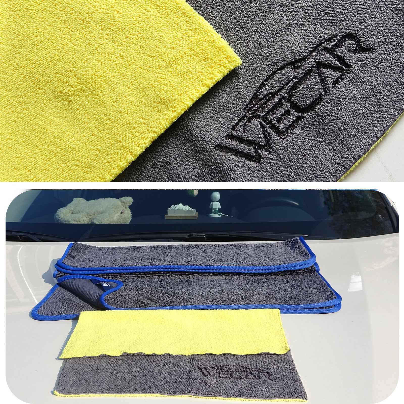 レクサス RX500 マイクロファイバー洗車タオル 超吸水クリーニング拭き上げ ドライヤー クロス 3枚入 WeCar