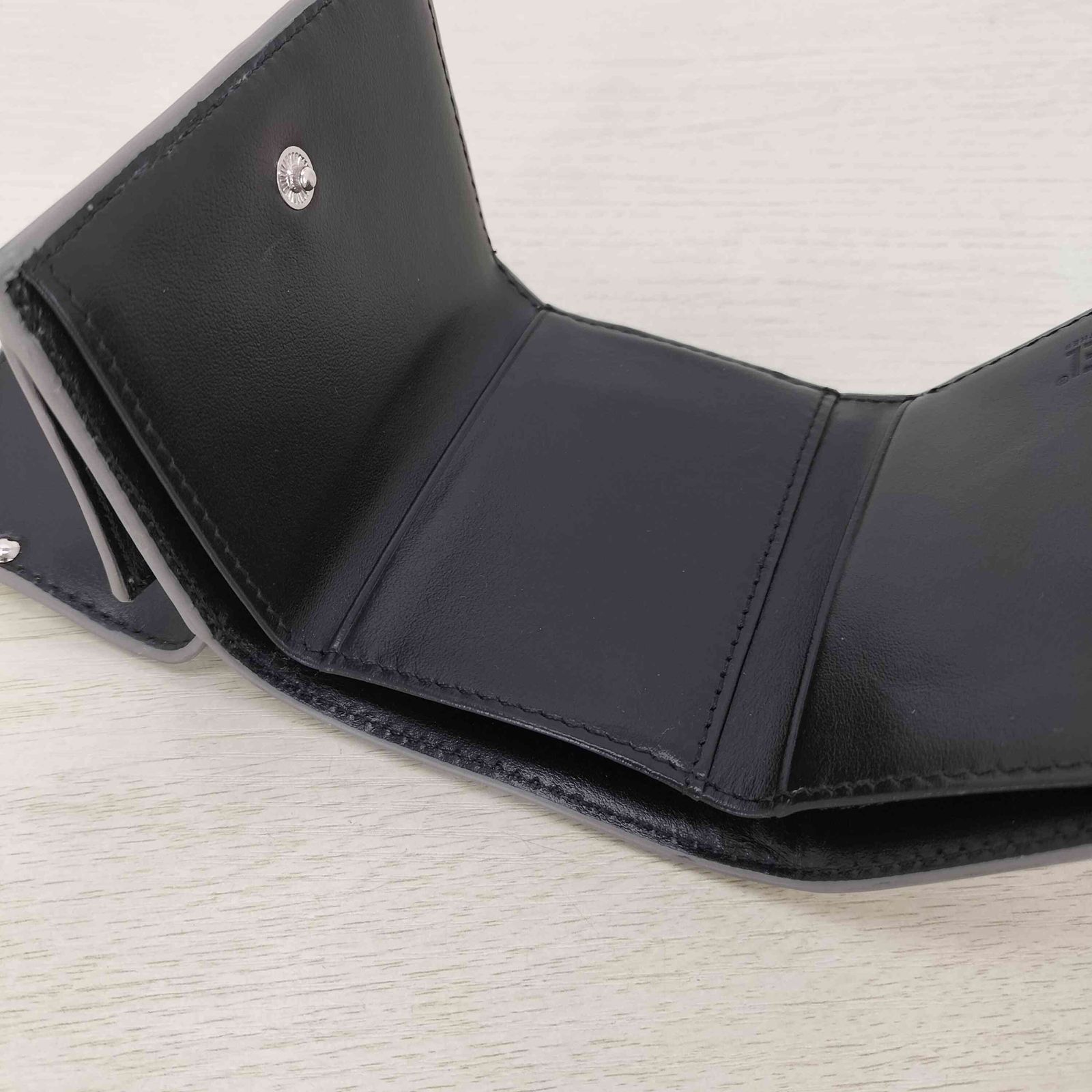 【本物証明証付き】 本革 クロコダイル 二つ折り財布 マネークリップ 腹ネイビー 本物証明証付き】 本革 クロコダイル 二つ折り財布 マネークリップ 腹