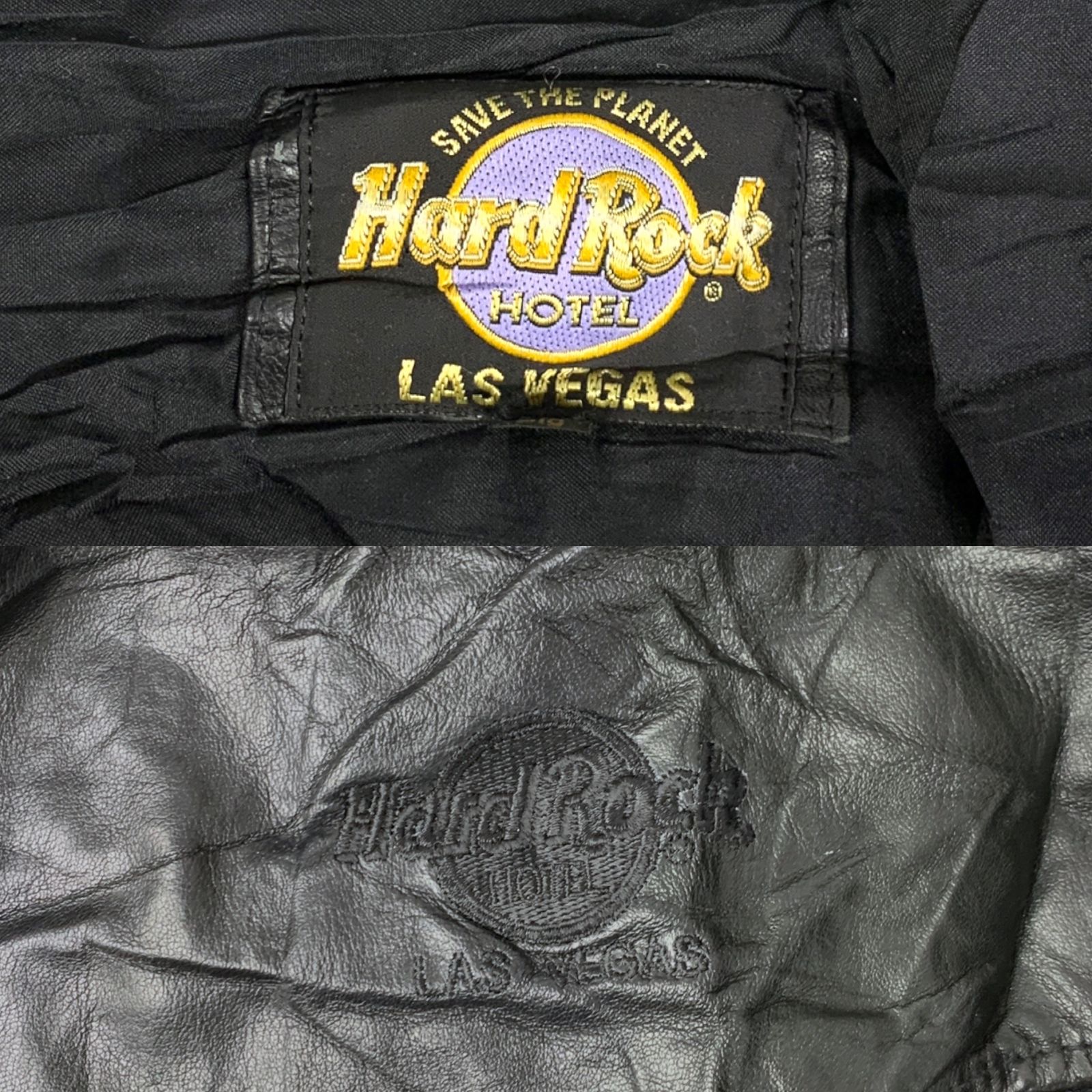 Hard Rock Cafeレザージャケット【値下交渉可】 HARD ROCK CAFE (ハードロックカフェ) 古着 90s レザー