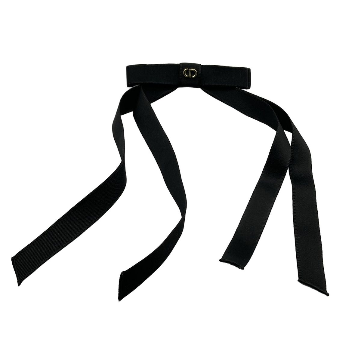 DIOR|ChristianDior ディオール|クリスチャンディオール バレッタ Twist リボンバレッタ 45DTC952E132_C900 黒 リボン