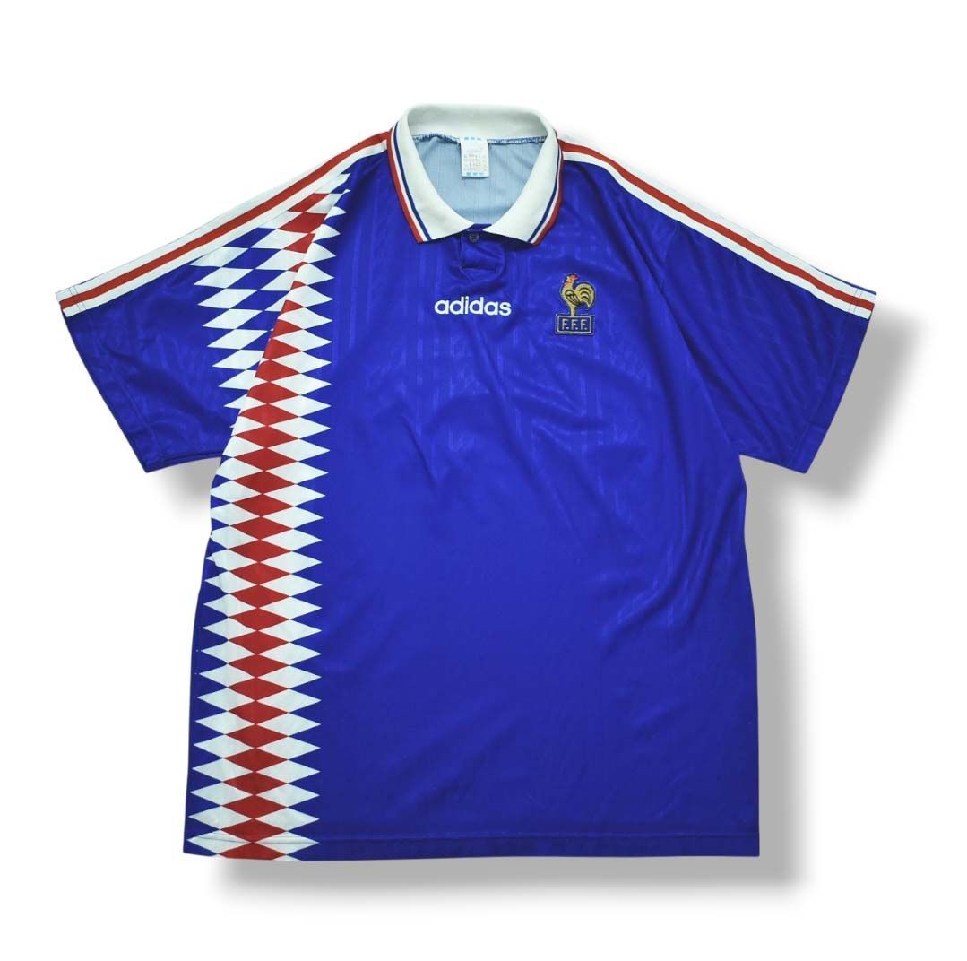美品　フランス代表 1994 ユニフォーム 94/95 フランス代表 ユニフォーム - メルカリ