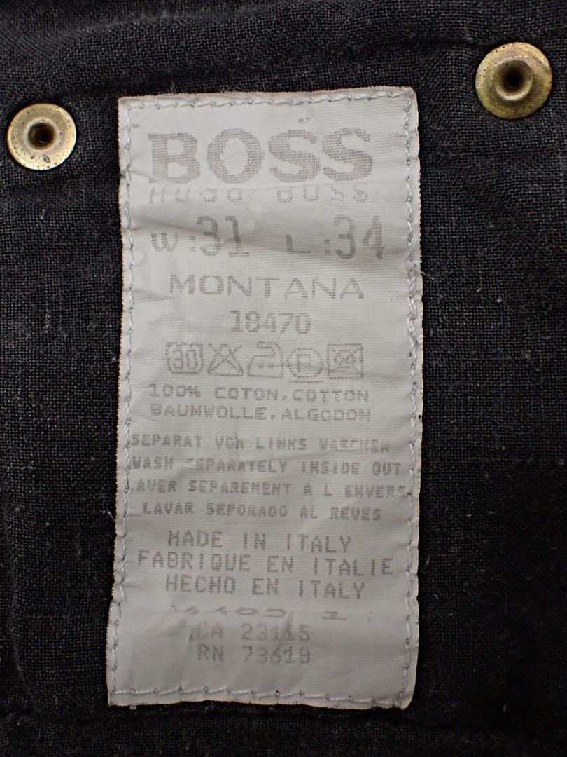 HUGO BOSS ヒューゴ ボス ジーンズ デニムパンツ W31 L34 ブルー 中古B 【送料無料】 A-8247
