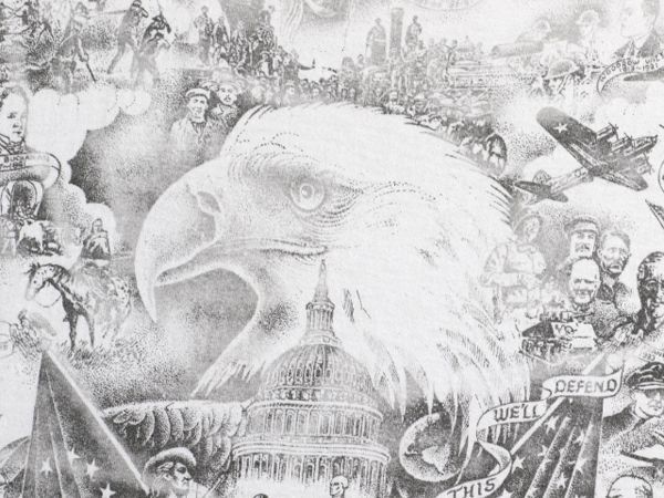 お得なクーポン配布中!】 90s ☆ イーグル x 大統領 アート イラスト