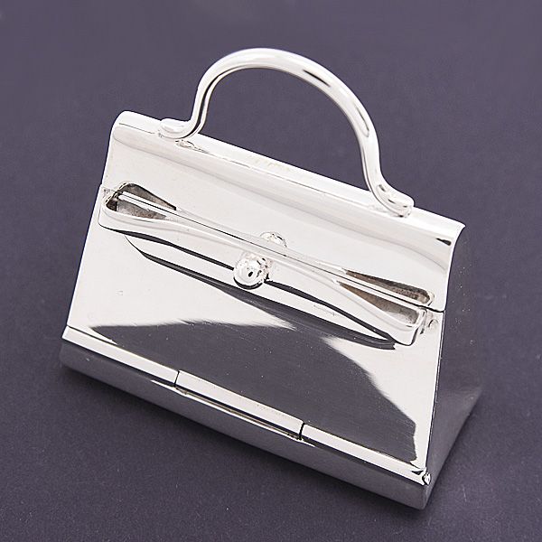 HERMES - HERMES ピルケース 小物入れ シルバー ステンレスの