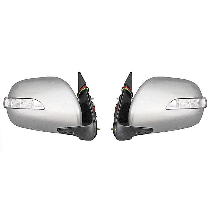 トヨタ ハイエース 200系 LEDウィンカー ウェルカム ランプ 付き 電格式 1E7 シルバー 塗装品 ドアミラー Ver，1 左右セット