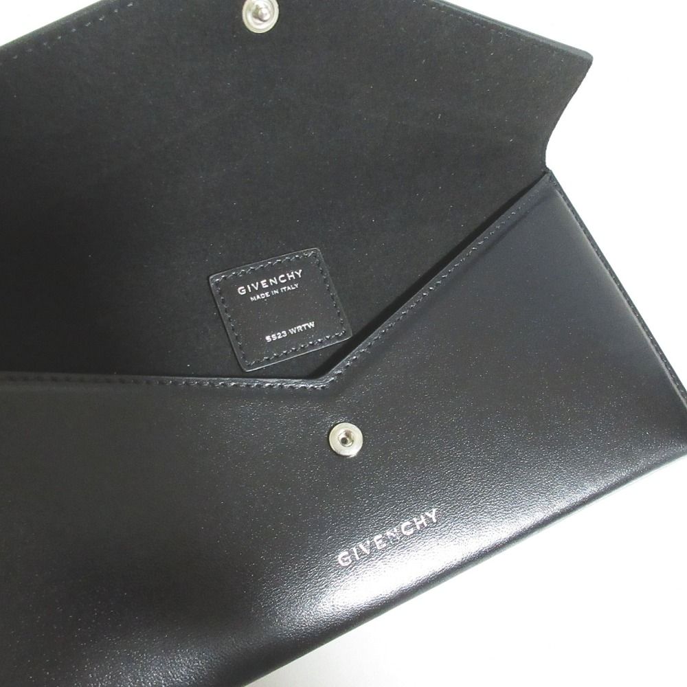 美品 GIVENCHY ジバンシィ カーフレザー 4G ロゴ フラップ 美品 GIVENCHY ジバンシィ カーフレザー 4G ロゴ フラップ