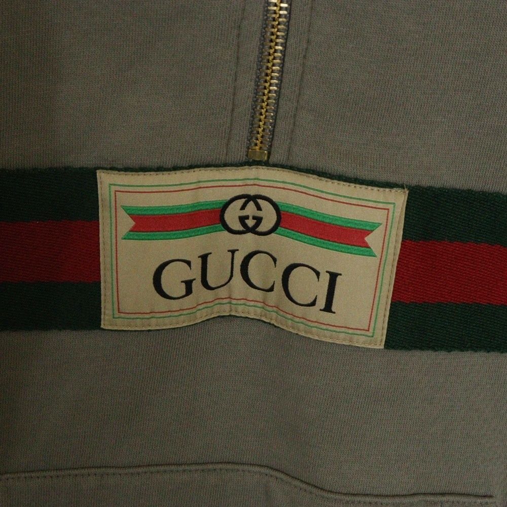 GUCCI (グッチ) シェリーライン ハーフジップ スウェット プル