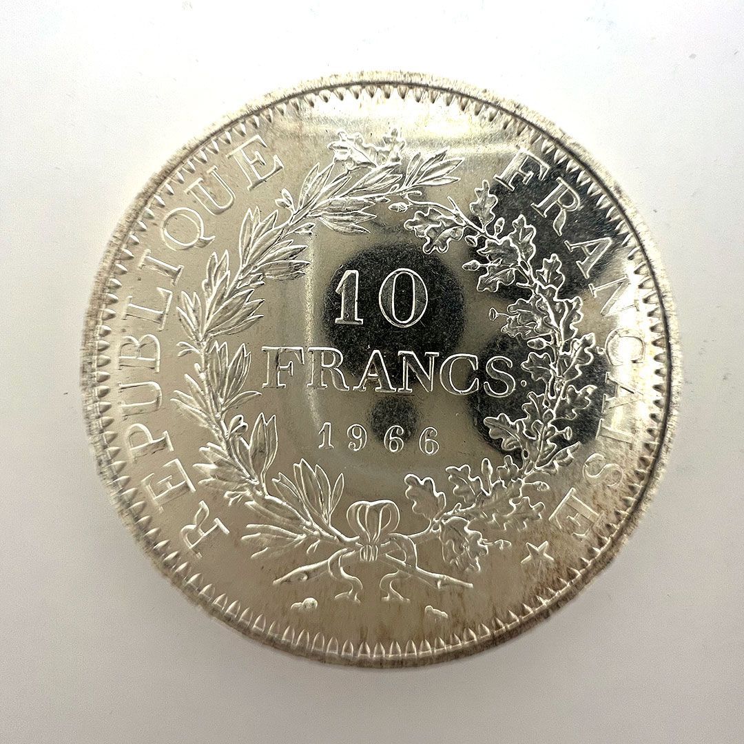 フランス 旧通貨 10フラン 銀貨 1966年 - メルカリ