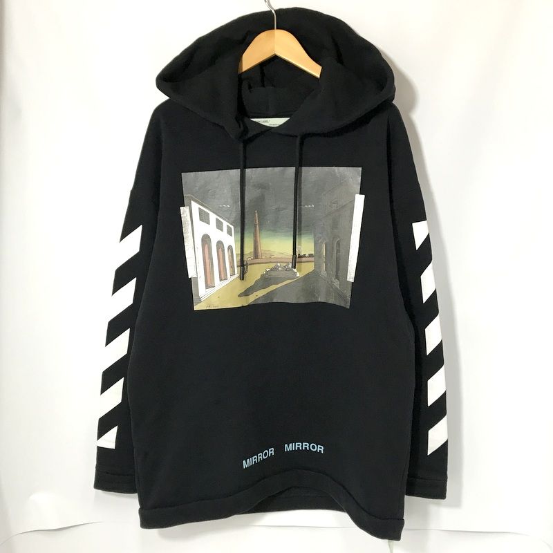 トップス OFF-WHITE 17SS DIAG SILVER CHIRICO CREW OFF-WHITE 17ss SILVER CHIRICO TEE OFF-WHITE 17SS DIAG SILVER