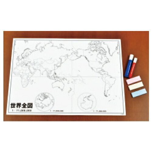 地理学習世界全図グループ学習用１０枚 全教図