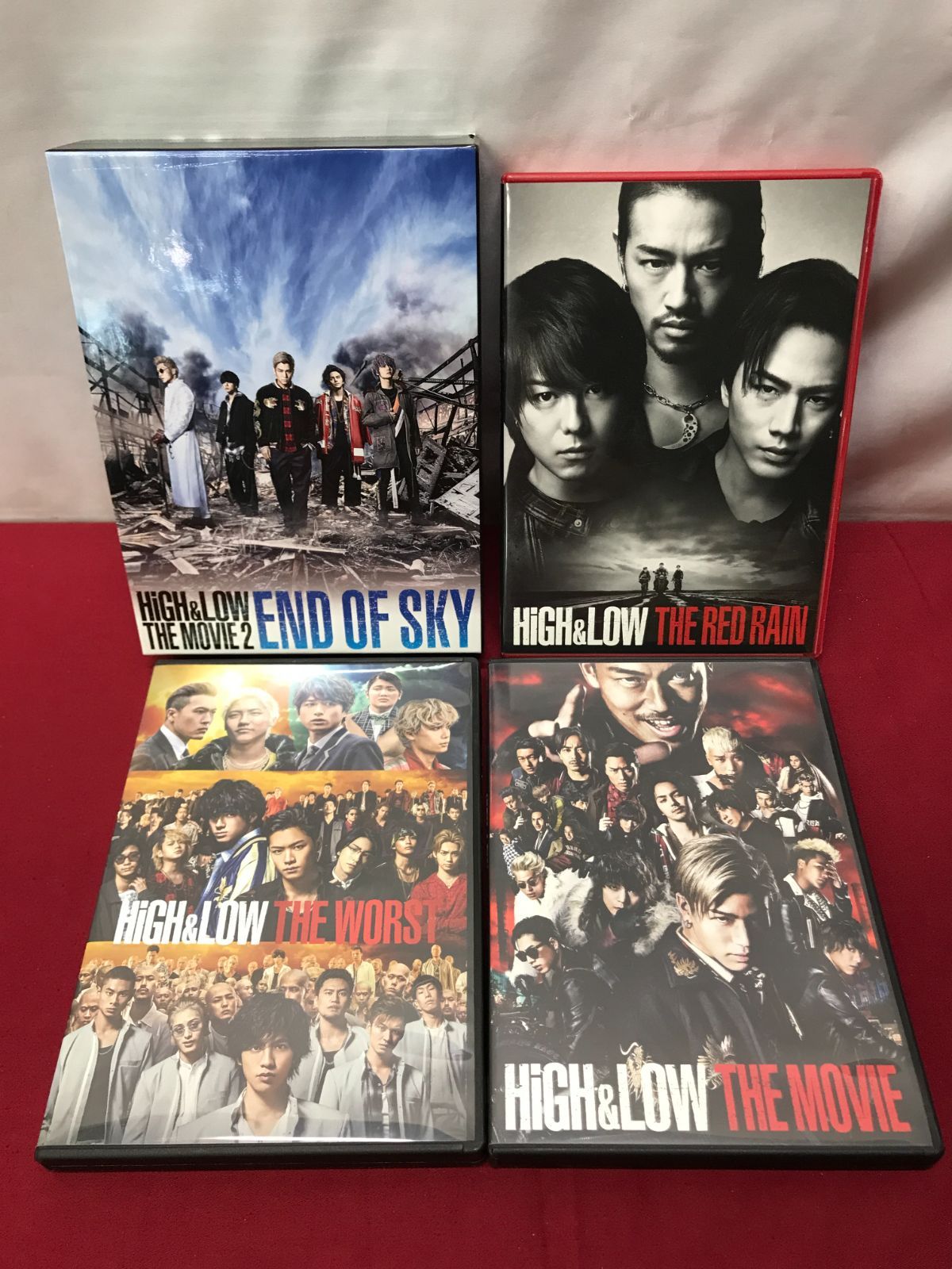 High&Low DVD 新品 未使用 DVD】HIGH＆LOW THE MOVIE・THE RED RAIN・THE WORST・THE