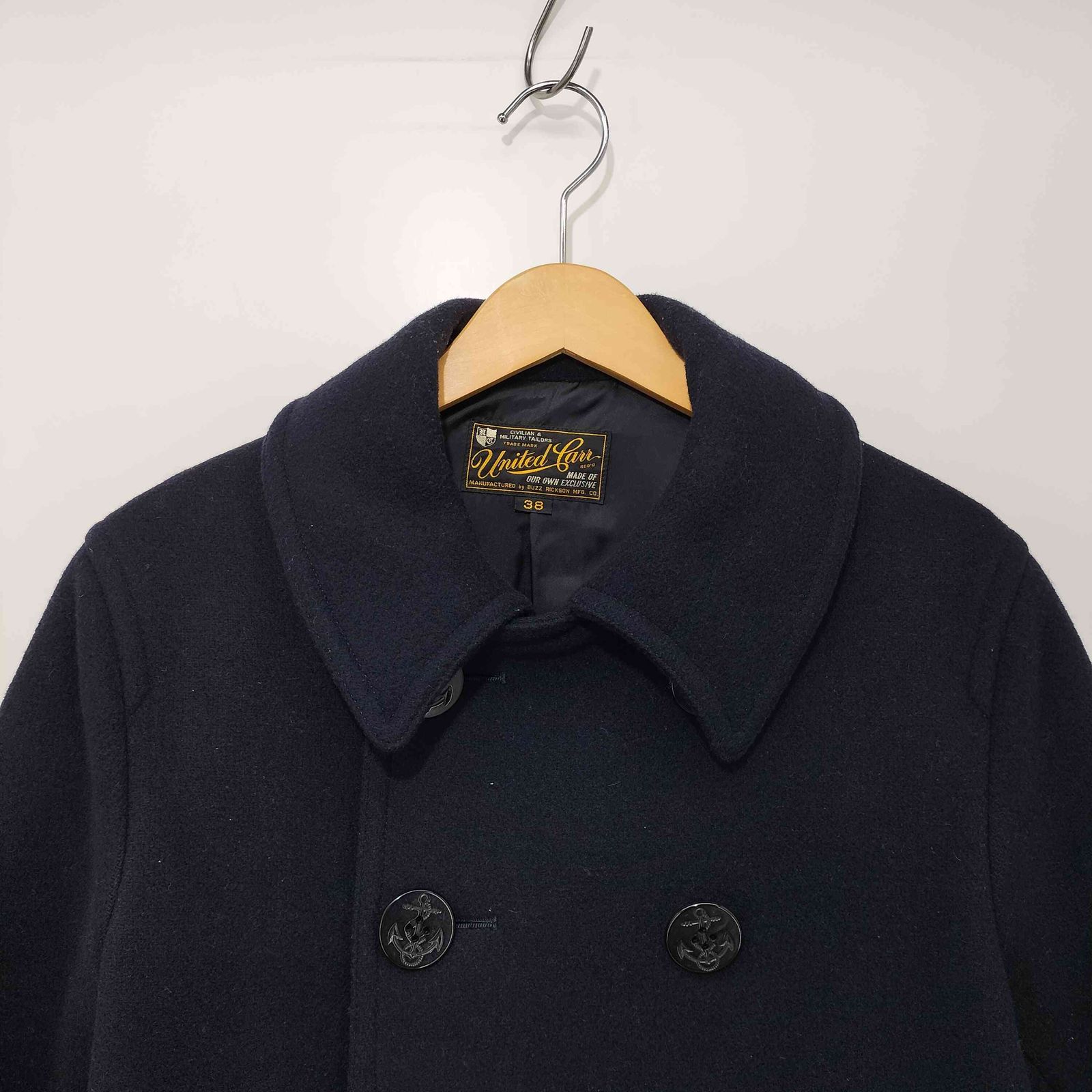 バズリクソンズ BUZZ RICKSONS BY UNITED CARR ピーコート メンズ 38