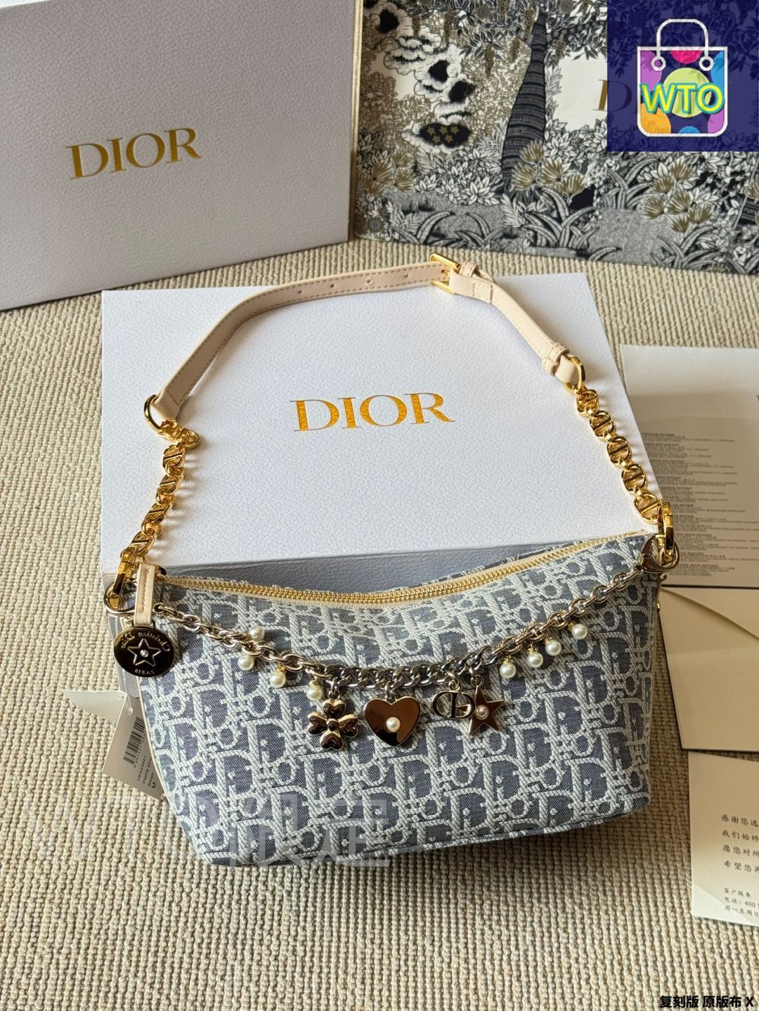 今日特価】Dior ディオール Hobo Star チェーンハンドバッグ