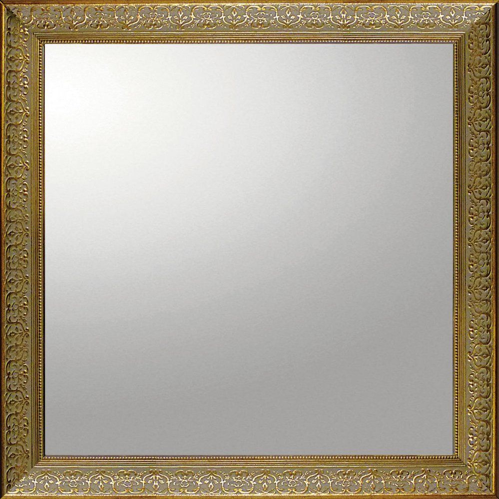 ミラー デコラティブ 大型ミラー デコラティブ「正方形（ゴールド