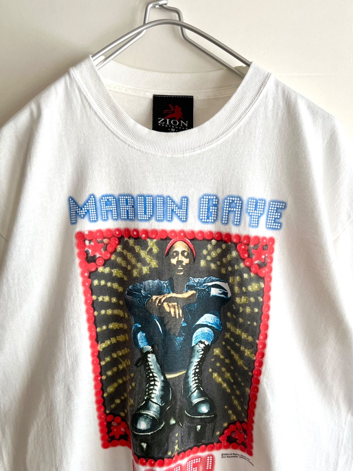 Marvin Gaye Tシャツ　アメリカ製　Ｍサイズ　フェードネイビー Marvin Gaye Tシャツ アメリカ製 Mサイズ フェードネイビー