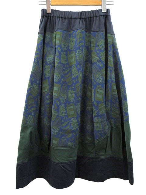 センソユニコ ann吉 あんきち ジャガード 総柄 フレア スカート