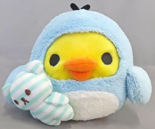 ぬいぐるみ　キイロイトリ(ペンギン) あつめてぬいぐるみ しましまエブリディテーマ 「リラックマ」 リラックマストア限定 ぬいぐるみ キイロイトリ(ペンギン) あつめてぬいぐるみしましま