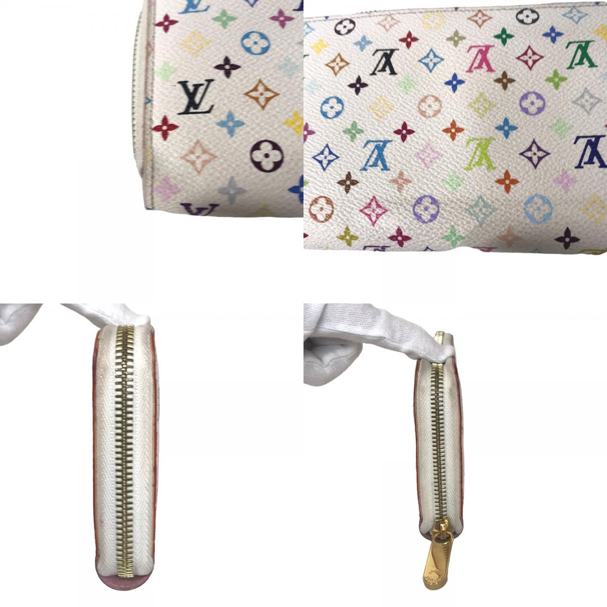 LOUIS VUITTON ルイヴィトン ジッピーウォレット ラウンドファスナー ゴールド金具 長財布 レディース モノグラムマルチカラー ホワイト  M60241 中古品【 鑑定済】 - メルカリ