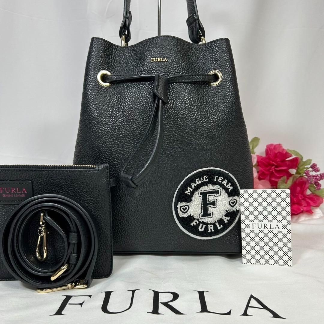ショルダーバッグ FURLA フルラ ステイシー 巾着型ショルダーバック 2way
