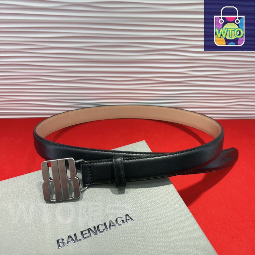 BALENCIAGA レザーベルト 即日発送 早い者勝ち BALENCIAGA バレンシアガ ベルト BB THIN BELT 581690 1CH04