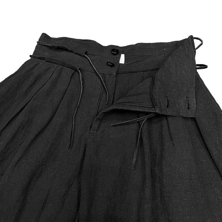 ROGGYKEI LINEN ZERO PANTS Ⅲ キップレザーベルトリネンゼロパンツ3