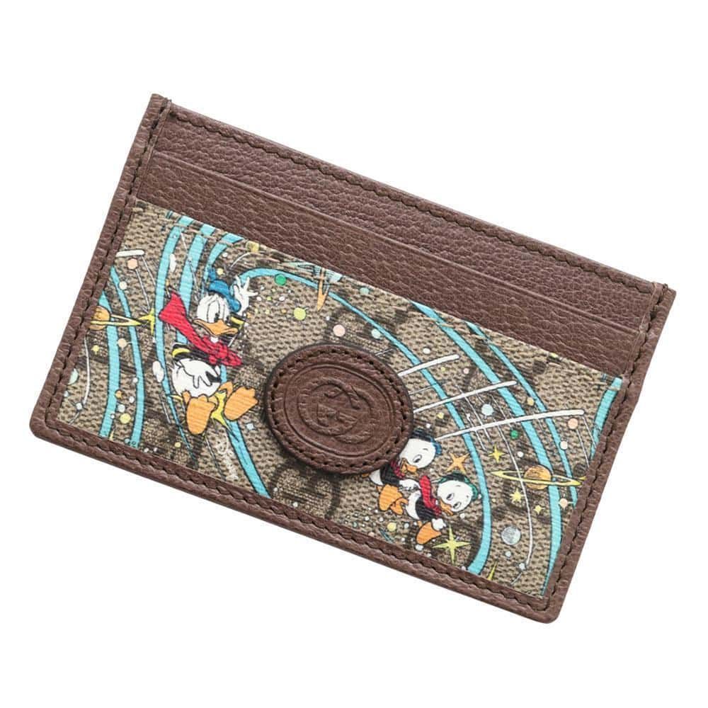 グッチ カードケース ディズニーコラボ GGスプリーム ドナルドダック 