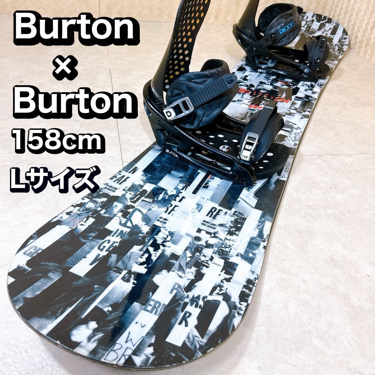 初心者おすすめ 】 Burton バートン スノーボード セット 158cm - 商品はお値下げ