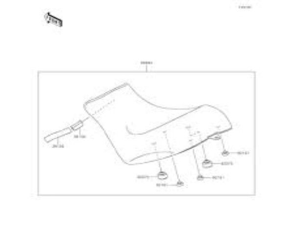カワサキ バルカンS フロントシート REDUCED REACH SEAT FRONT 99994-0876 KAWASAKI 純正 Genuine JDM メーカー純正品