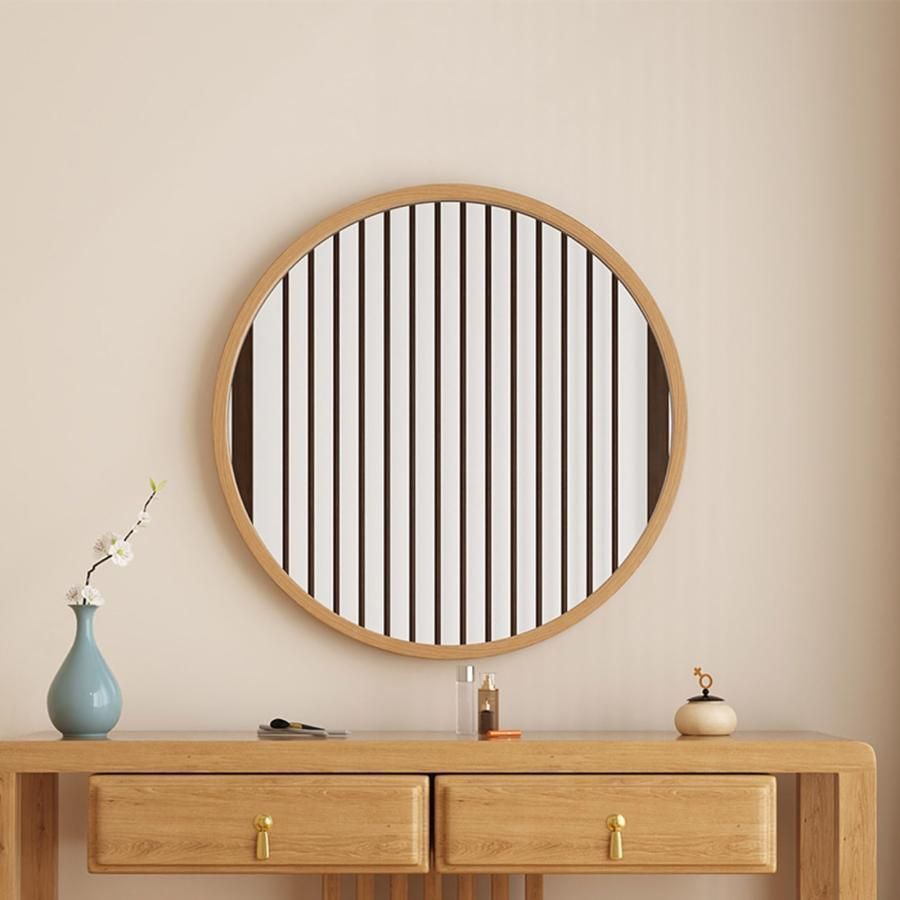 鏡 ウォールミラー 壁掛けミラー 幅35cm 高さ70cm 木製フレーム