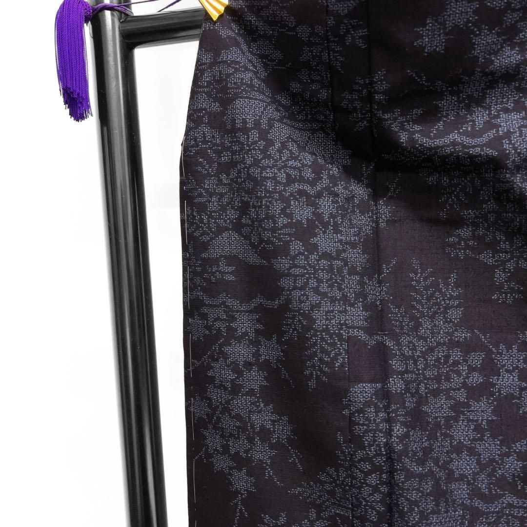 未着用 小紋 本場結城紬 茶屋辻 松 楓 菊 家屋 着物 015a d - メルカリ