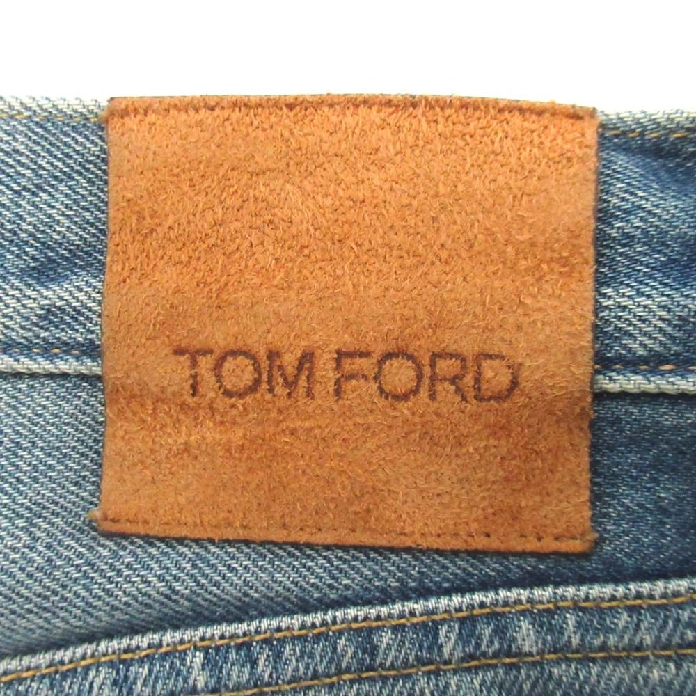 美品 THOM FORD トムフォード ボタンフライ ストレート デニムパンツ 