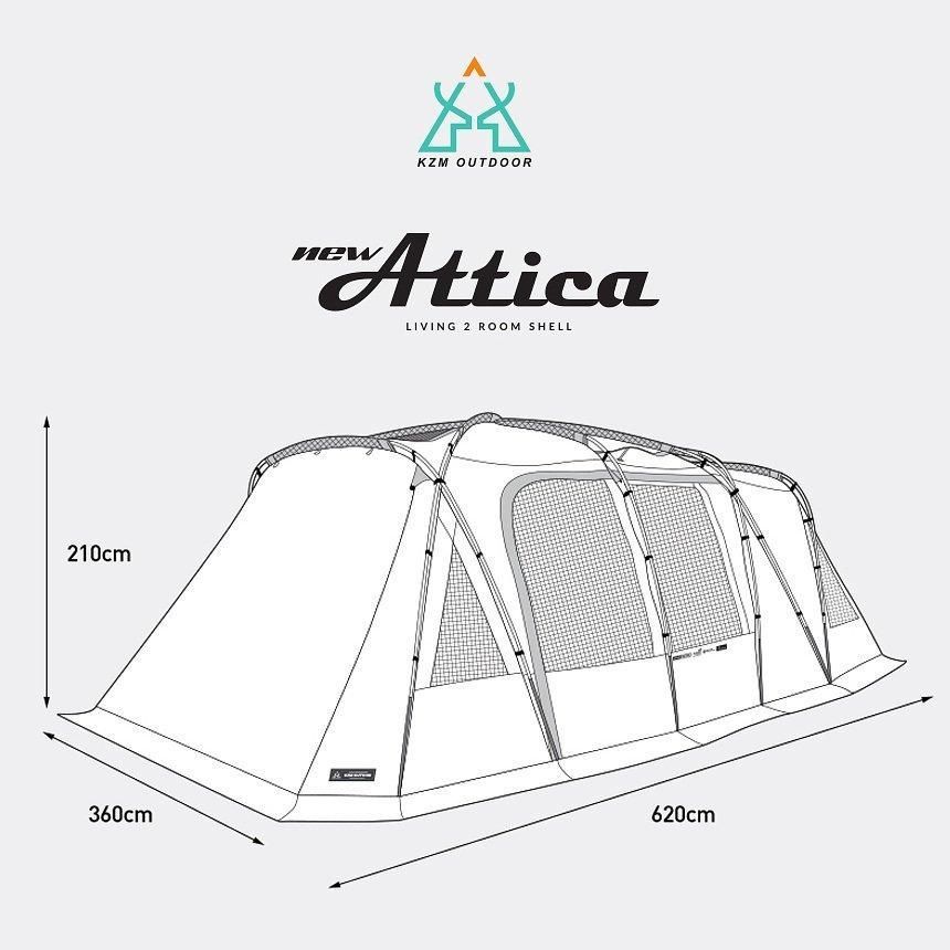 KZM OUTDOOR カズミ アウトドア アッティカGT テント 大型テント KZM OUTDOOR（ カズミ アウトドア ）アッティカGT テント 大型