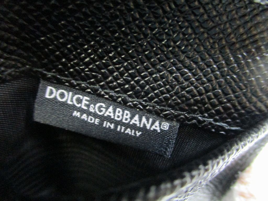 新古品】 Dolce & Gabbana ドルチェ＆ガッバーナ ドルガバ D&G レザー 二つ折り 札入れ ビルウォレット コンパクト財布 メンズ 黒  - メルカリ