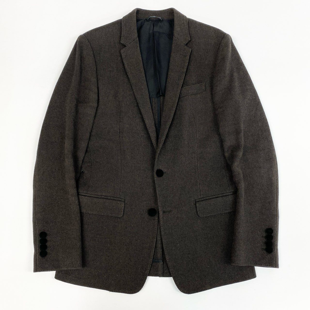 46j3 DOLCE-GABBANA ドルチェアンドガッバーナ イタリア製 MARTINI テーラードジャケット ビジネス◎ G2DL7T 44 ブラウン コットン ウール メンズo07t
