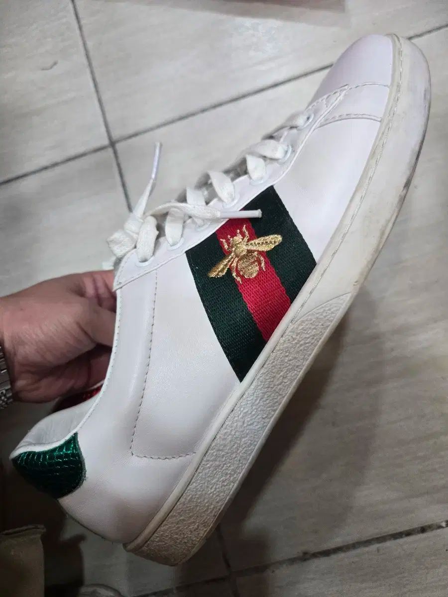 GUCCI グッチ エース スニーカーズ 白 三本線