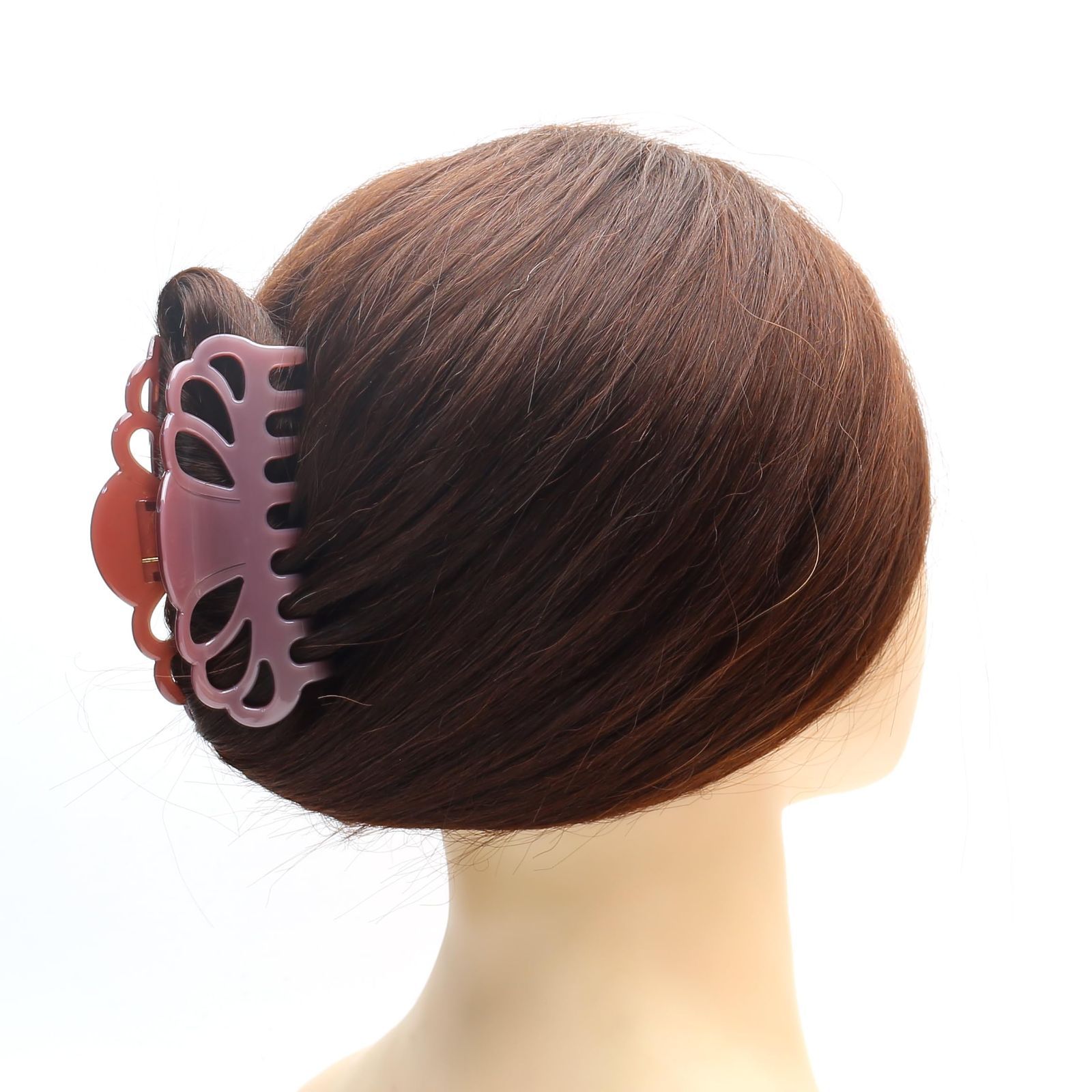 QinGoo 大きめ ヘアクリップ 髪留め クリップ 赤い バンスクリップ しっかりとまる ヘア レディース 韓国 1本 10 cm Red