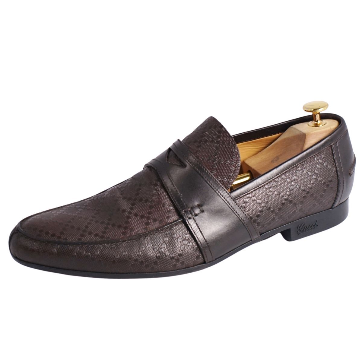 グッチ GUCCI ローファー モカシン ビジネスシューズ レザー 革靴 メンズ