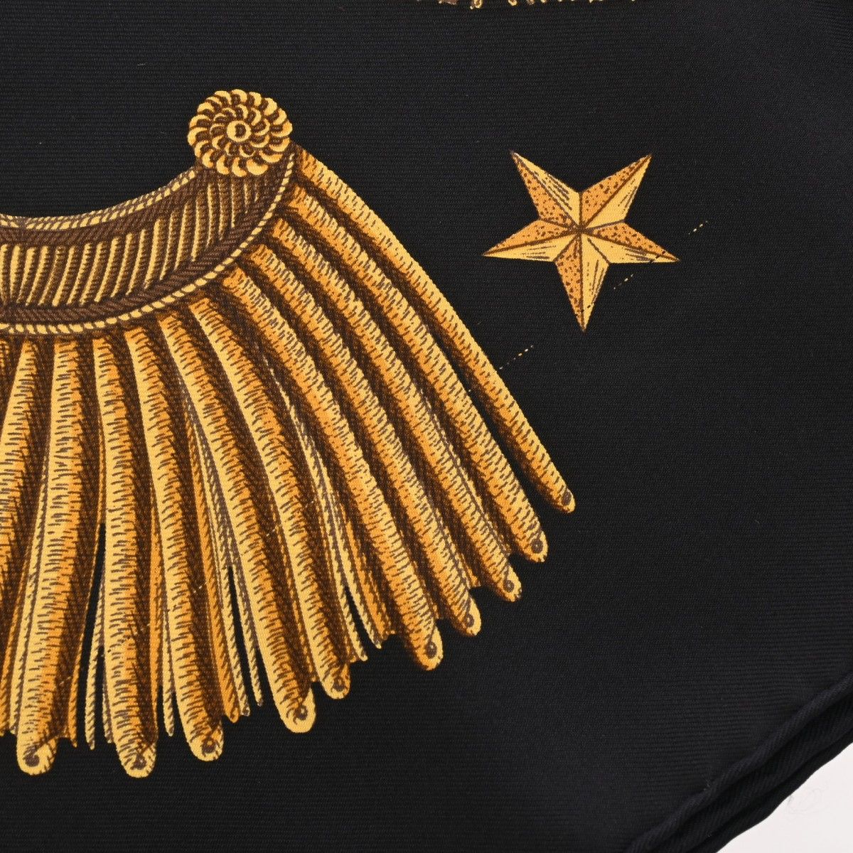 エルメス カレ90 POSTE ET CAVALERIE ブラック/マルチ レディース