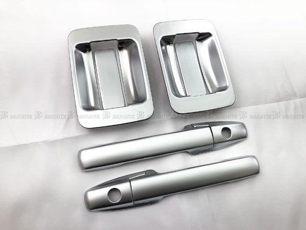 N-VAN JJ1 JJ2 ドアハンドルカバー ノブ皿セット サテンシルバーメッキ