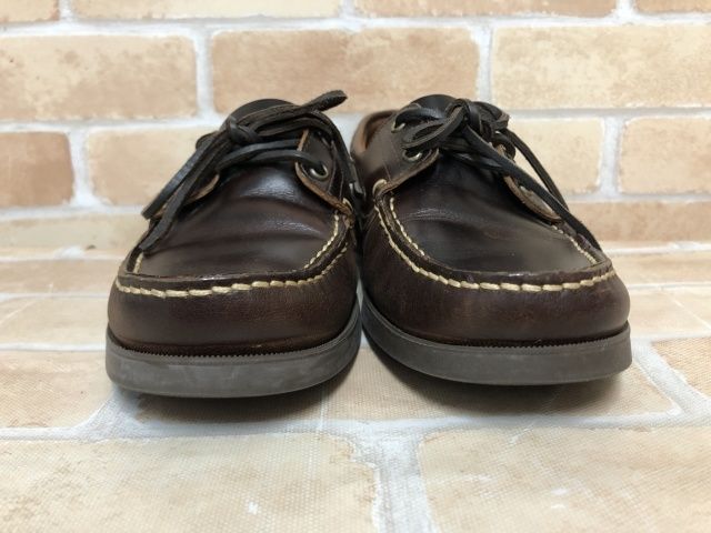 【中古】 箱付 Paraboot パラブーツ デッキシューズ BARTH バース 780001 ブラウン UK6.5 111401080