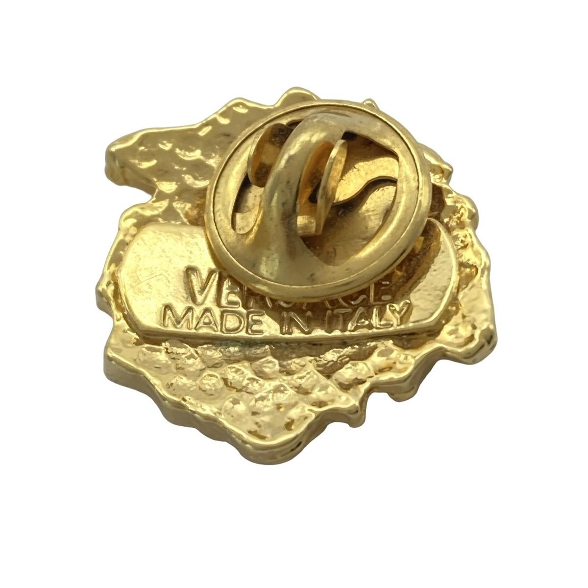 ☆新品同様☆ジャンニヴェルサーチ☆ブローチ GIANNI VERSACE ジャンニヴェルサーチ メデューサ ブローチ