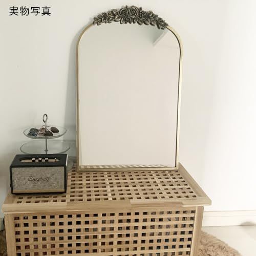 数量 玄関 壁掛けミラー トイレ 割れない鏡 洗面所 浴室 お風呂鏡 おしゃれ アンティーク 姿見 ウォールミラー ウェルカムミラー インテリア 壁掛け 女優ミラー アーチ型 鏡 立て掛け 曇り止め Artloge 美容室