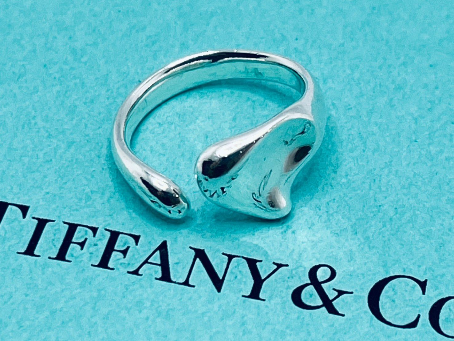 a055 Tiffany&Co. ティファニー フルハート　リング　シルバー　925 約10号