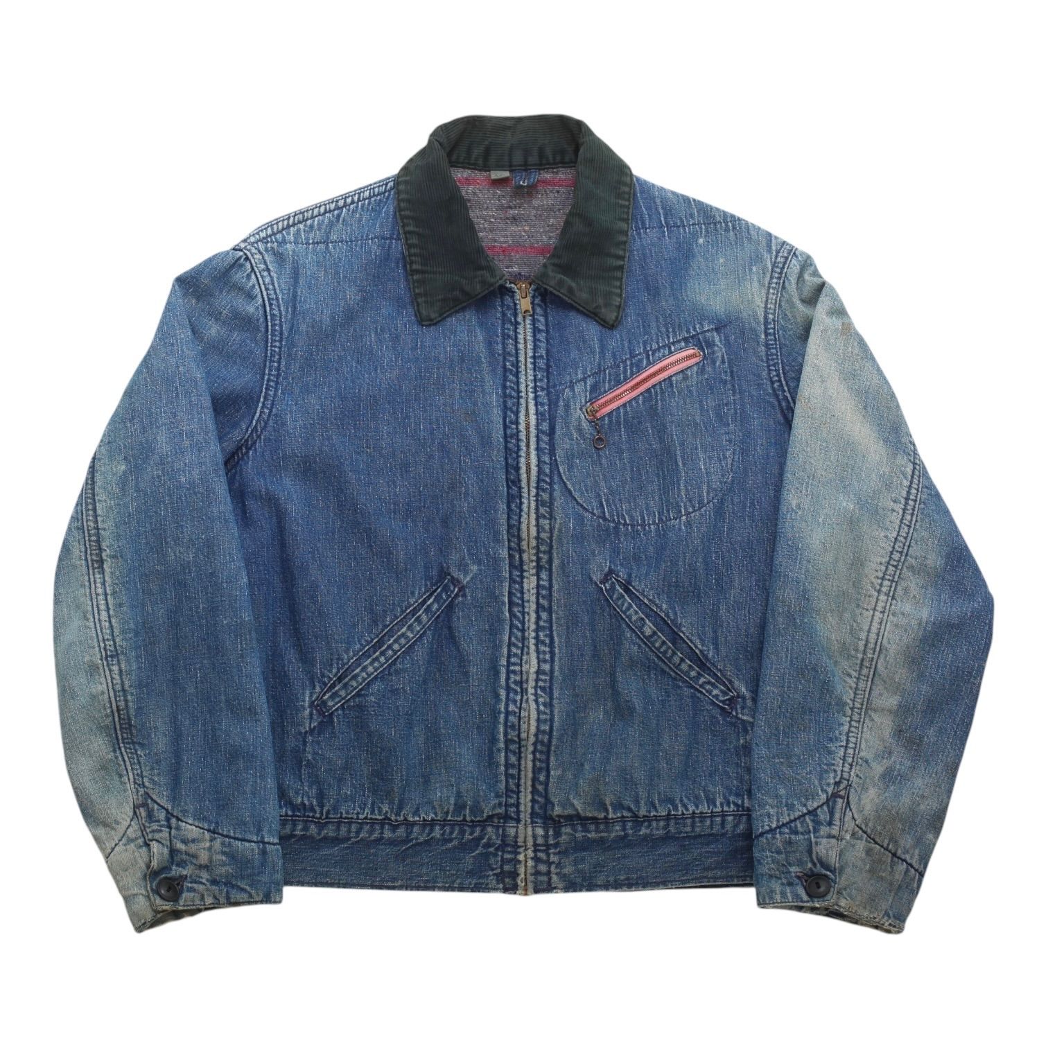 【50s】 BLUE BELL デニムジャケット Gripper 91-b 50s】 BLUE BELL デニムジャケット Gripper 91-b - メルカリ