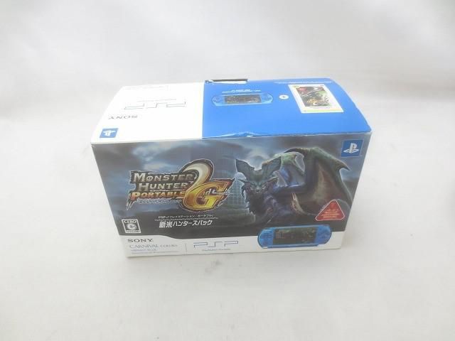 ゲーム PSP 本体 PSP3000 バイブラントブルー 新米ハンターズパック 2GB メモリースティック き