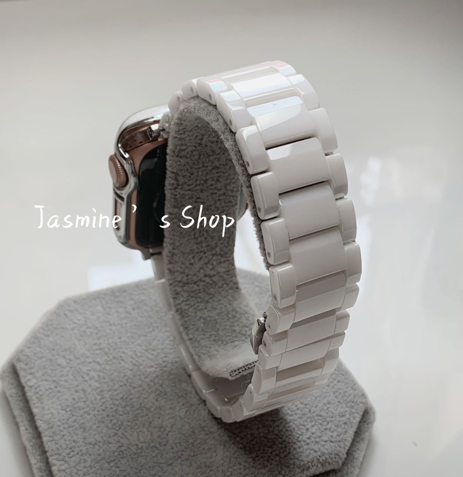 新入荷】Apple Watch ジルコンニアケース セラミックベルト セット 