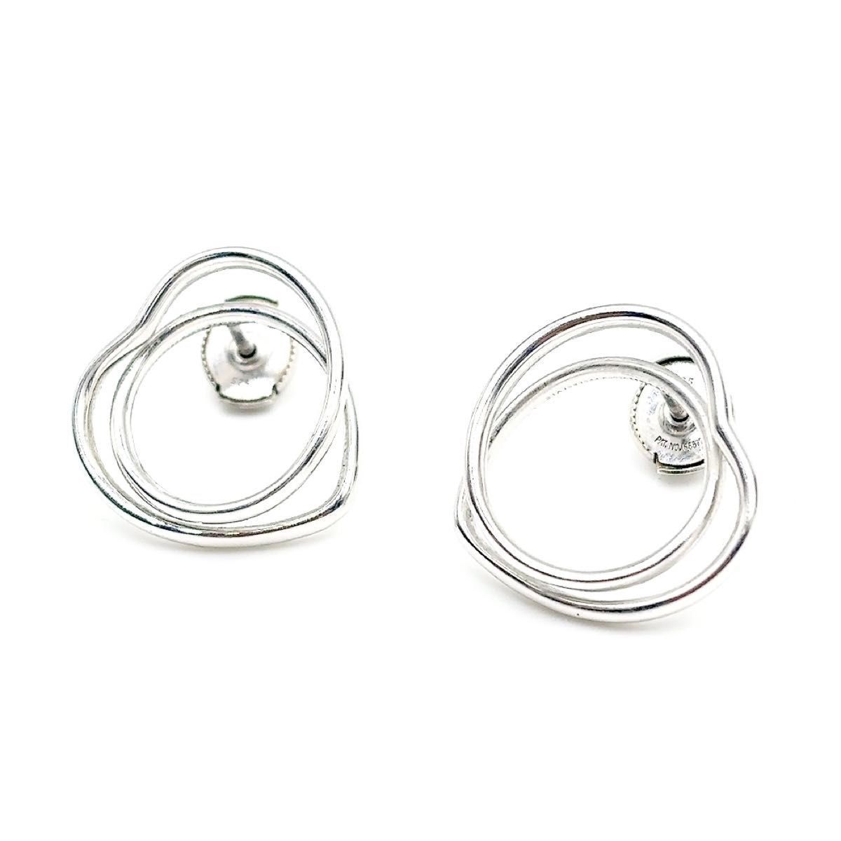 HERMES エルメス ヴィルティージュクール PM ピアス シルバー【中古  