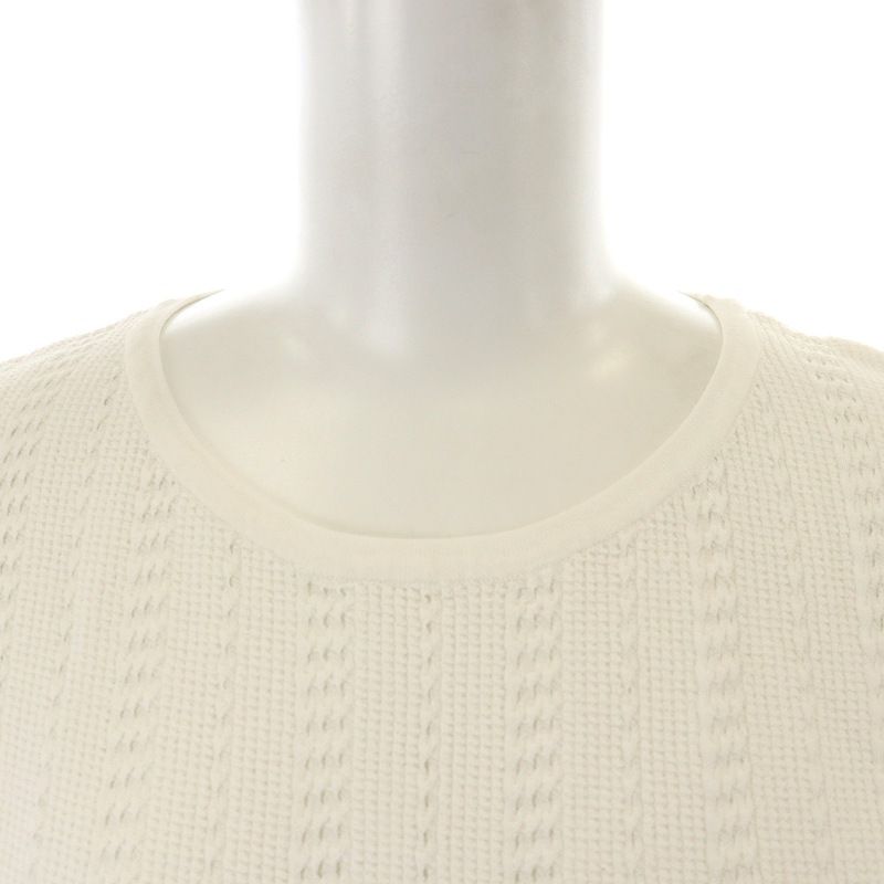 セオリー theory EYELET STRIPE SHEL CREPE KNIT ニット