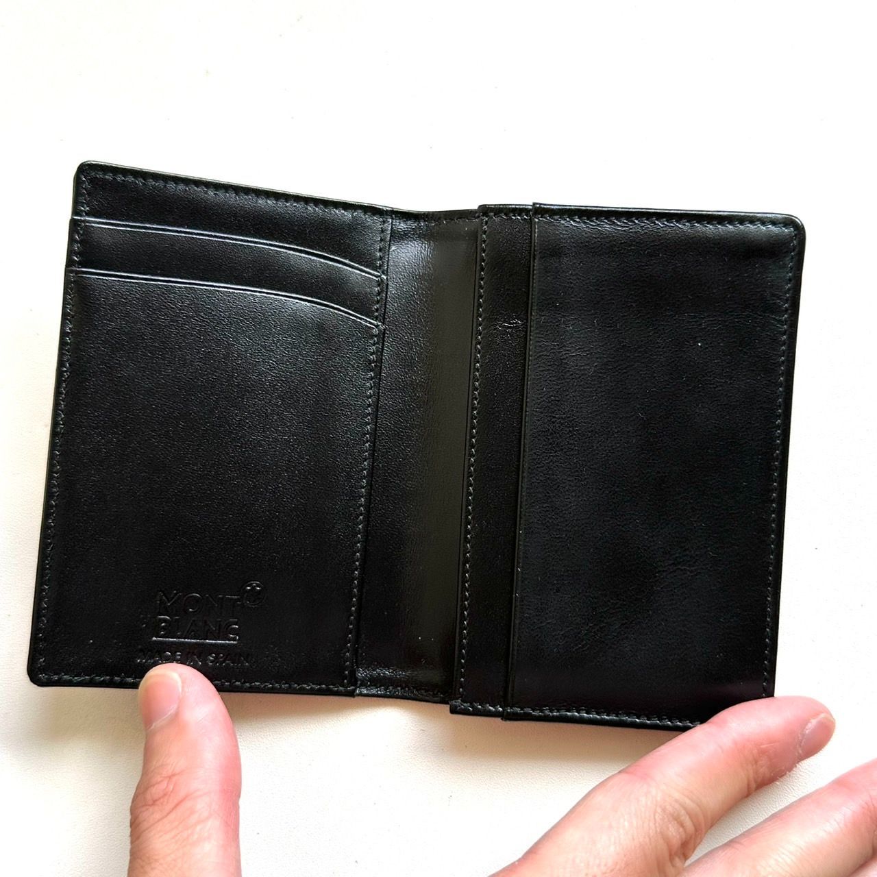 buruaaaaaaaa様★MONTBLANC モンブラン 名刺入れ カード入れ モンブラン Mont Blanc 名刺入れ カードケース ブラック - メルカリ