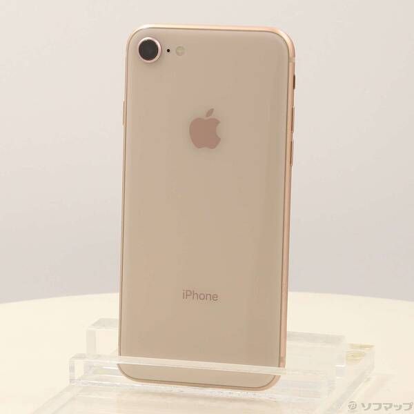 中古品〕 iPhone8 64GB ゴールド MQ7A2J／A SIMフリー【344